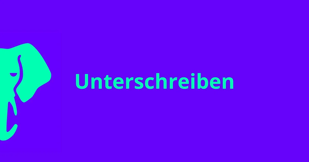 Unterschreiben