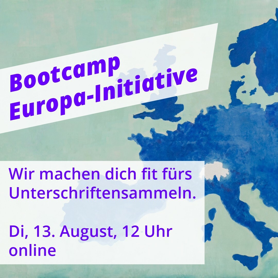 Bootcamp Europa-Initiative 13. August